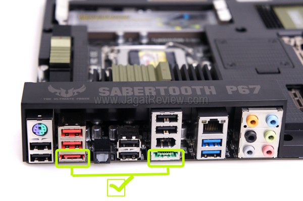 ASUS Sabretooth P67 Backplate