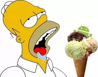 android homer ice cream