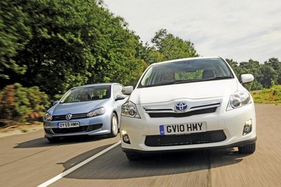 green car vs diesel car