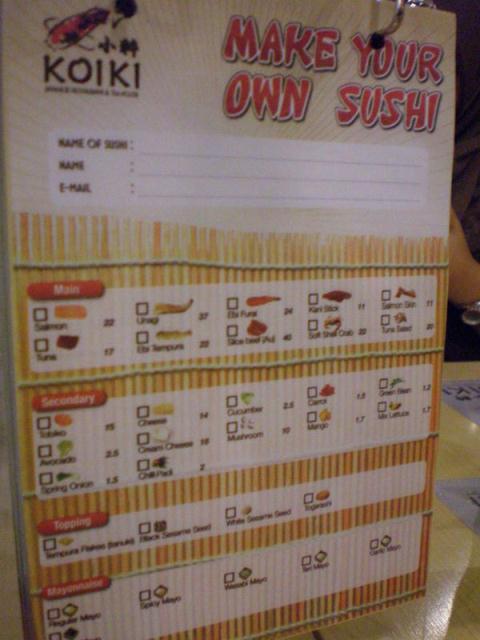 make your own sushi