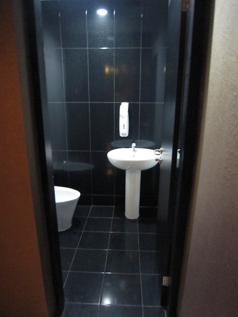the toilet