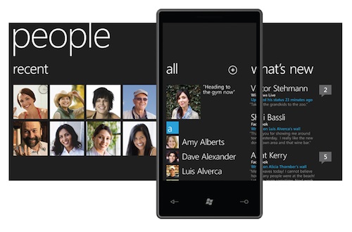 windows phone people hub