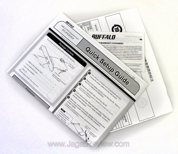 Buffalo USB 3.0 PCI Express Documents