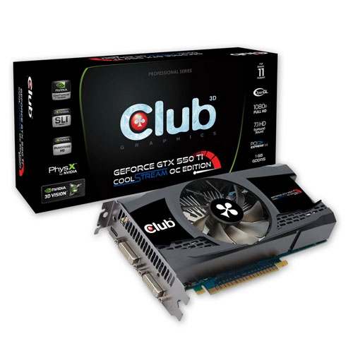 Club3D GeForce GTX 550Ti CoolStream OC Edition 920 4100