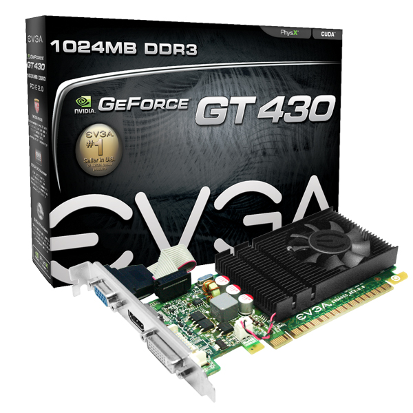 _EVGA GeForce GT 430 LP 700 1400 EVGA GeForce GT 430 LP 700 1400