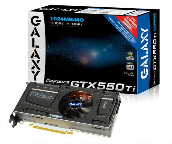 Galaxy GeForce GTX 550 Ti White Edition 1000 4600