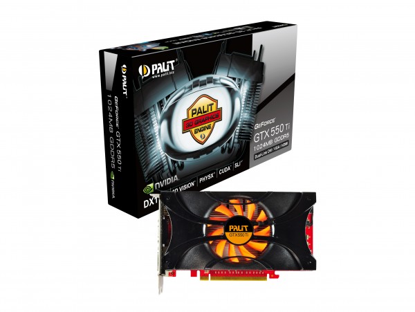 Palit GeForce® GTX 550 Ti (1024MB GDDR5) 900 4100 Palit GeForce® GTX 550 Ti 1024MB GDDR5 900 4100