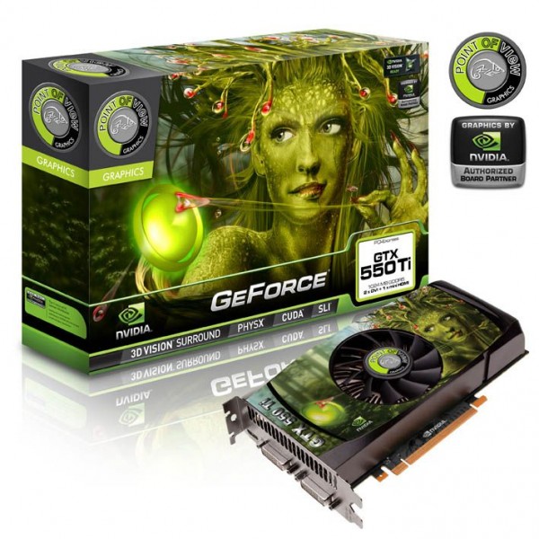 Point Of View GeForce GTX550Ti 1024MB 900 4100 Point Of View GeForce GTX550Ti 1024MB 900 4100