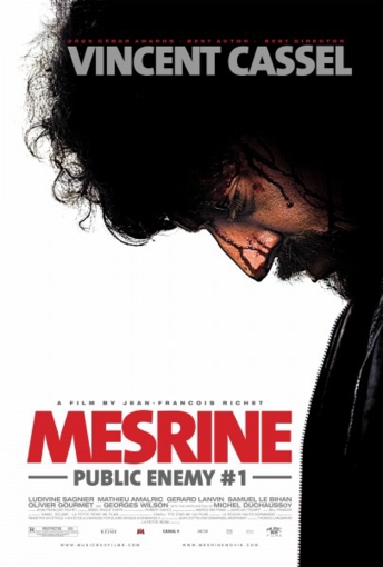 Vincent Cassel Mesrine Killer Instinct Mesrine Public Enemy No. 1 movie poster