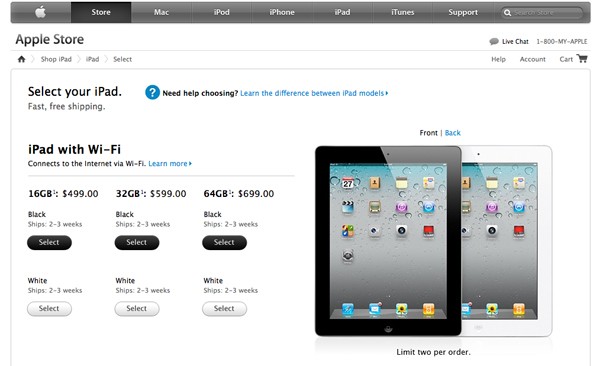 apple ipad2delay