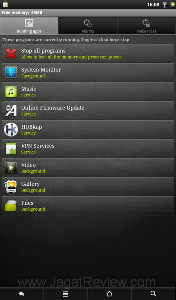 Archos 101 Sys mon