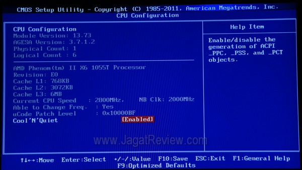 BIOS CPUConfig
