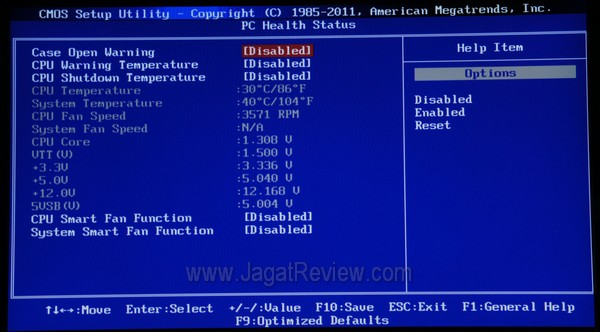 BIOS PCHealthFeatures