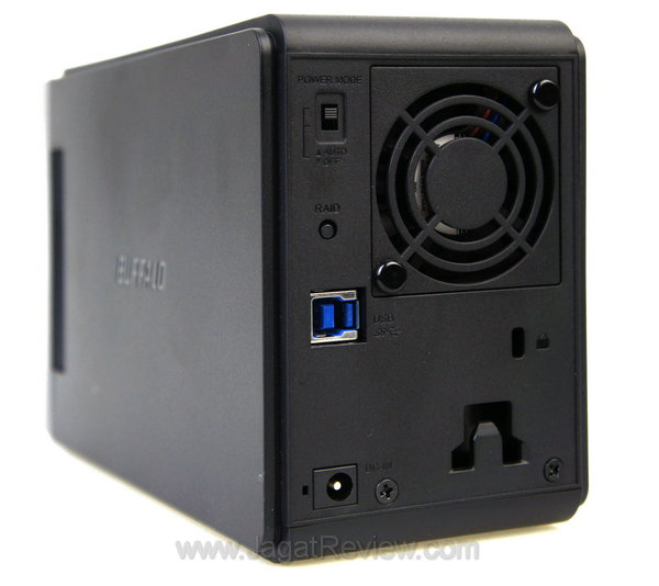 Buffalo DriveStation Duo USB3 - Belakang Buffalo DriveStation Duo USB3 Belakang