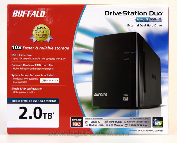 Buffalo DriveStation Duo USB3 - Kemasan Buffalo DriveStation Duo USB3 Kemasan