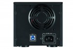 Sharkoon 2 Bay RAID Box back