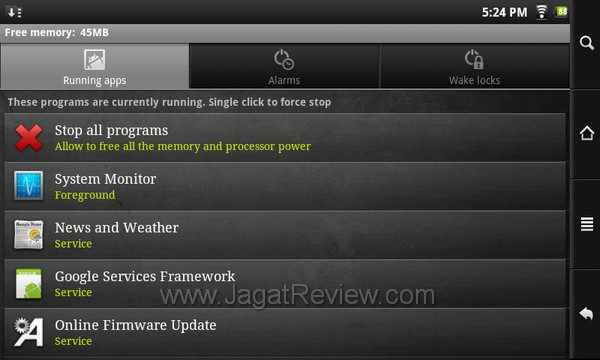 archos 70 internet tablet systemmonitor