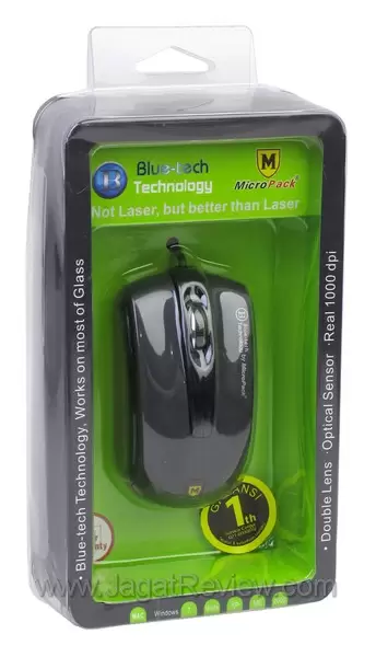 MicroPack Blue-Tech BT-Y2076: Mouse Ergonomis dengan Sensor Biru 1