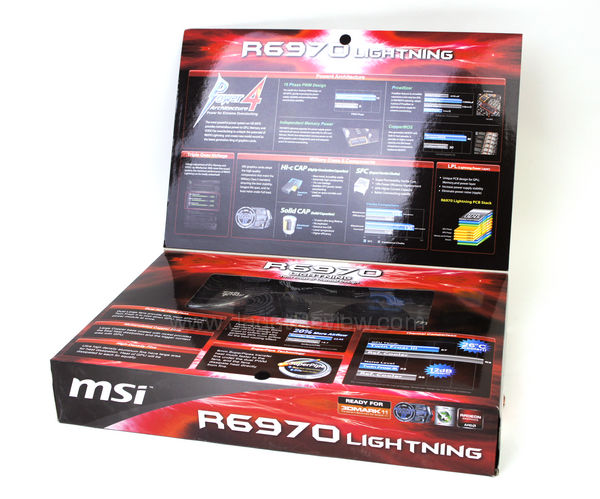 msi hd 6970 lightning front box detail