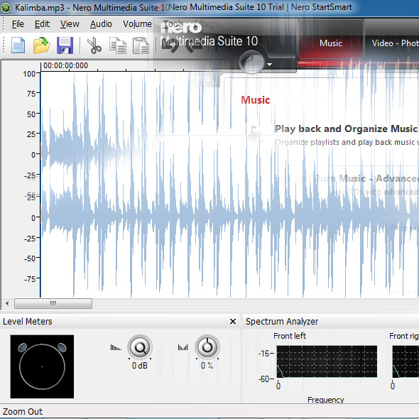 nero edit music