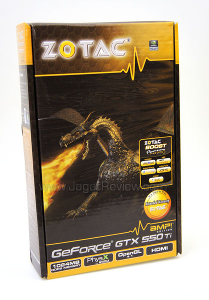 zotac gtx 550 ti amp front