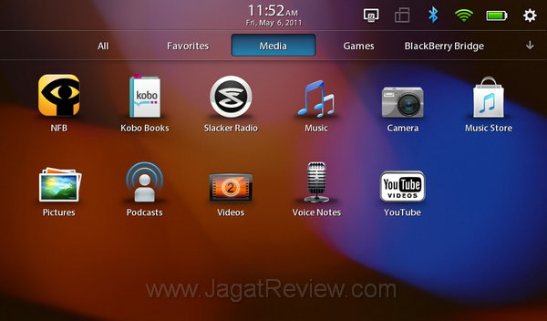 Blackberry Playbook Media