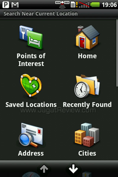 Garmin Asus A50 - Garmin Menu Garmin Asus A50 Garmin Menu