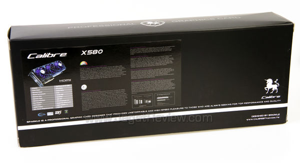 calibre x580 back box calibre x580 back