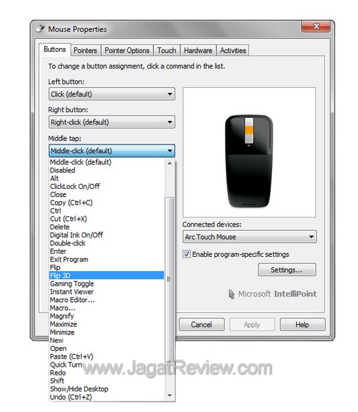 microsoft arc touch mouse intelli