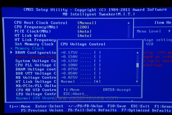 BIOS MIT CPU VoltageControl