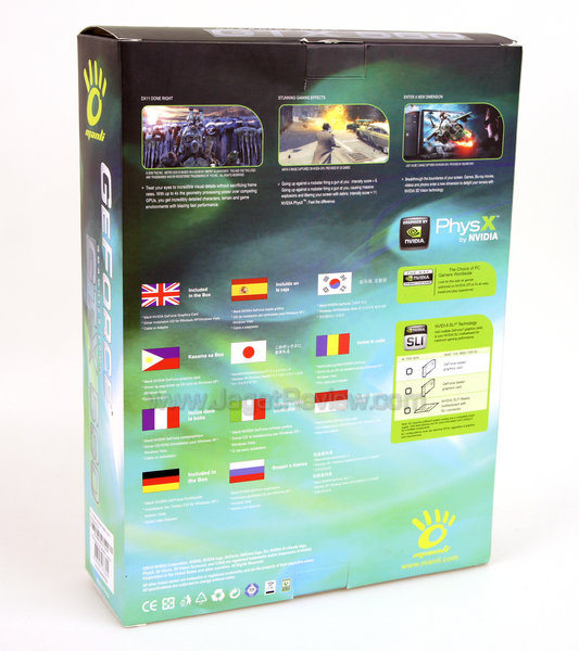 manli gtx 560 back box manli gtx 560 back