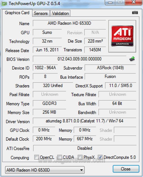 GPU Z A6 3650