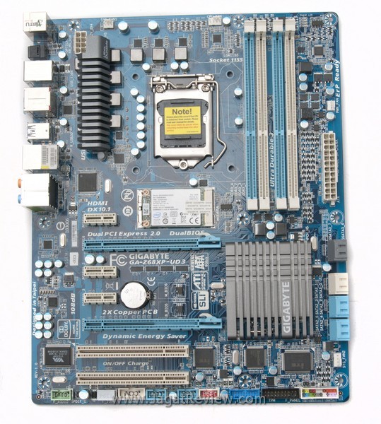 GigabyteZ68XP UD3 iSSD Board Topview
