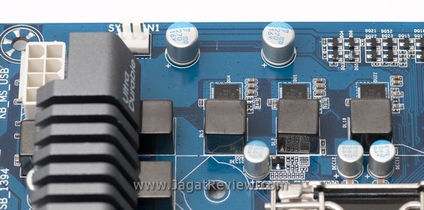 GigabyteZ68XP UD3 iSSD Board VRM Naked