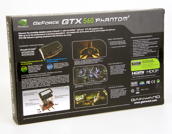 gainward gtx 560 back