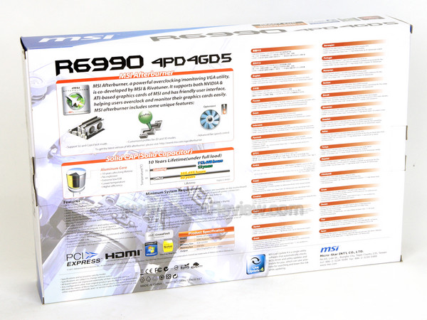msi hd 6990 back
