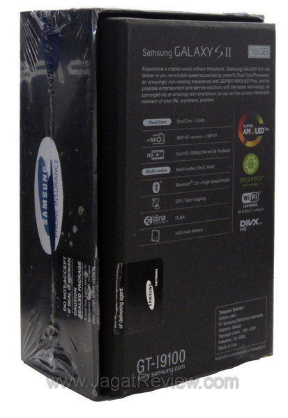 Samsung Galaxy SII Kemasan Belakang