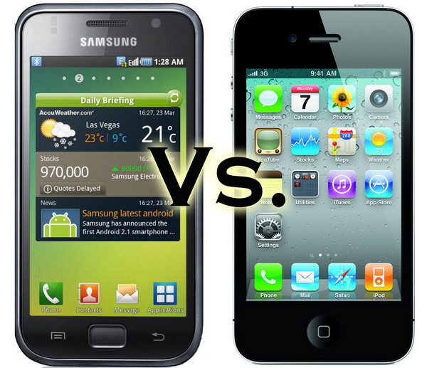 Samsung Galaxy vs Apple iPhone