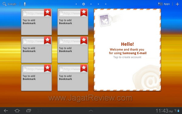 Samsung Galaxy Tab 8.9 Homescreen 2