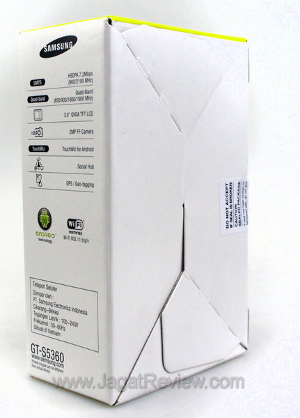 Samsung Galaxy Y - Kemasan Belakang Samsung Galaxy Y Kemasan Belakang