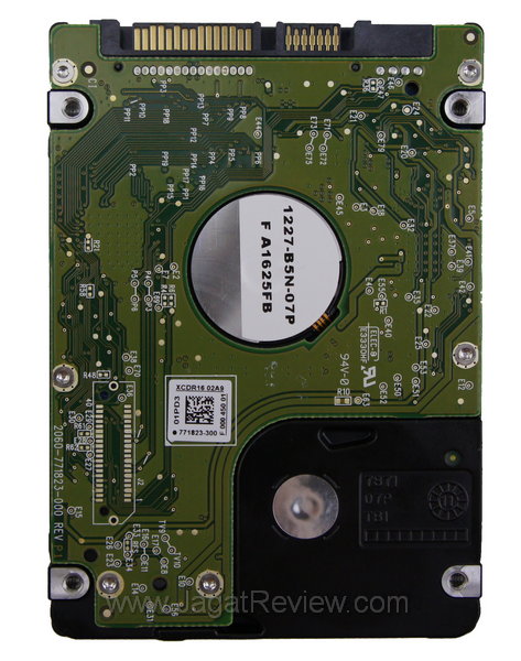 Western Digital Scorpio 1TB Tampak Belakang