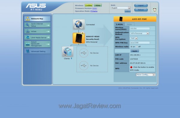 Asus RT-N56U - WebInterface1 Asus RT N56U WebInterface1