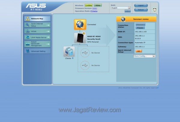 Asus RT-N56U - WebInterface3 Asus RT N56U WebInterface3