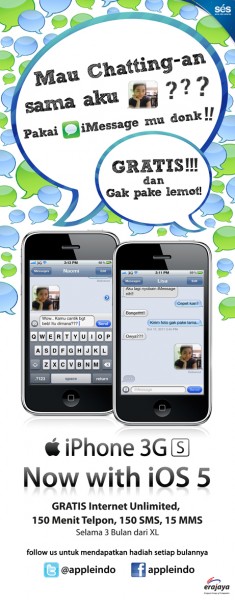 erafone 3gs banner Preview FA Banner iphone3Gs iOS5 SES Erajaya iMessage ALT21