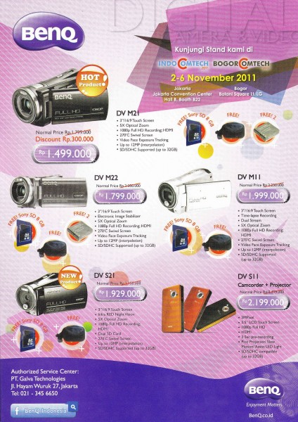 Promo BenQ Camcorder Indocomtech 2011 1