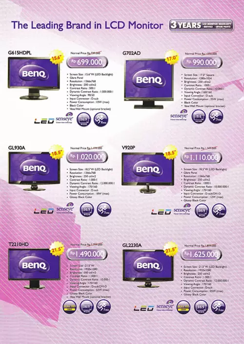Promo Monitor BENQ Indocomtech 2011
