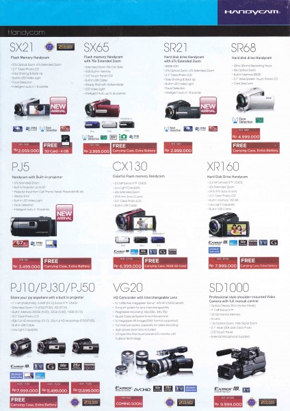 Promo Sony Camera Camcorder Indocomtech 2011 4