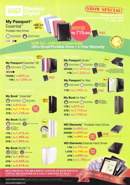 Promo Western Digital Indocomtech 2011 2