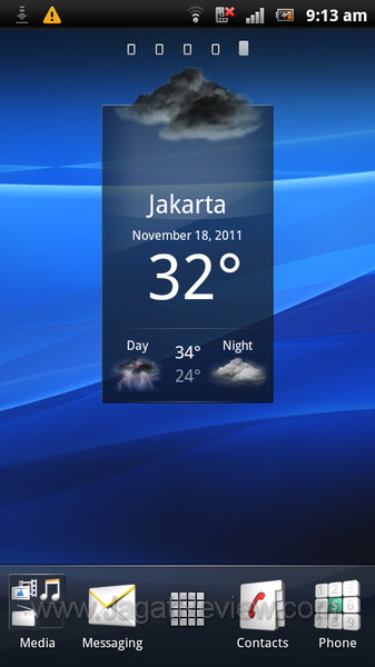 Sony Ericsson Xperia Arc S Homescreen 5