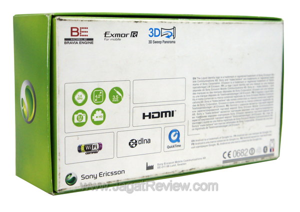 Sony Ericsson Xperia Arc S Kemasan Belakang